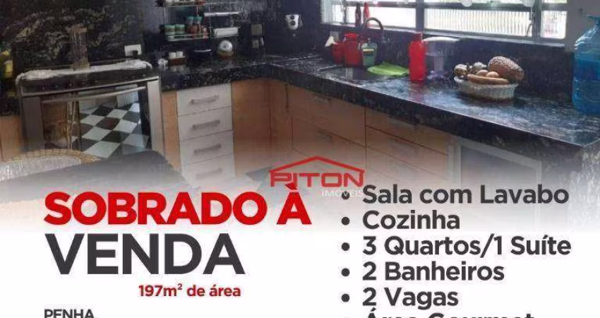Sobrado com 3 dormitórios à venda, 194 m² por R$ 850.000,00 - Cangaíba - São Paulo/SP