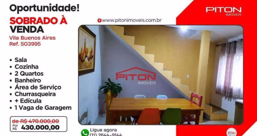 Casa com 3 quartos à venda na Rua Brasílio Ribas, 39, Vila Buenos Aires, São Paulo