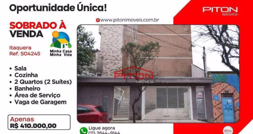 Casa com 2 quartos à venda na Rua Maria Baumann Mendonça, 182, Itaquera, São Paulo