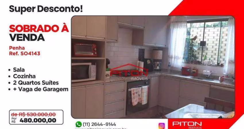 Casa em condomínio fechado com 2 quartos à venda na Rua General Dias, 235, Penha, São Paulo