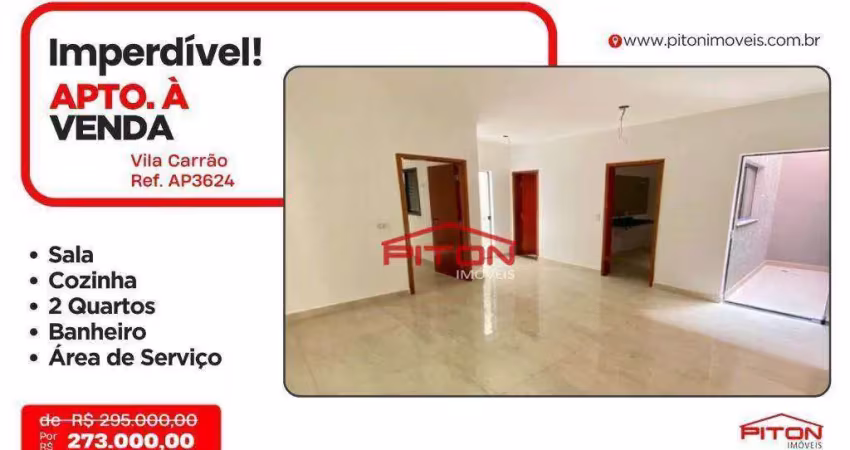 Apartamento com 2 quartos à venda na Rua Uruçuca, 129, Vila Carrão, São Paulo