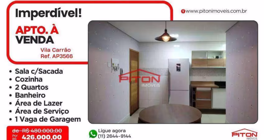 Apartamento com 2 quartos à venda na Rua José Luís da Silva, 34, Vila Carrão, São Paulo