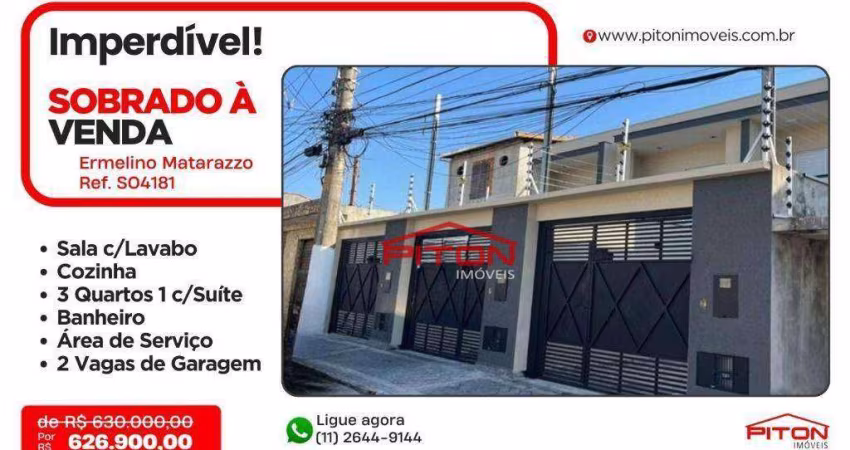 Sobrado - Ermelino Matarazzo - São Paulo/SP
