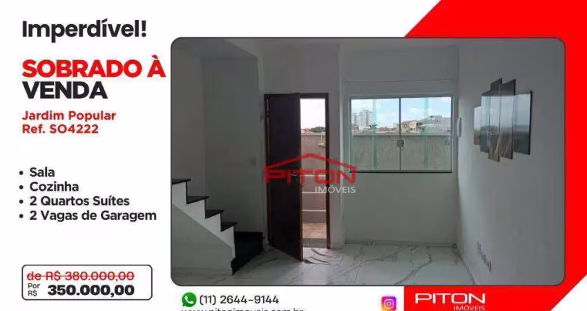 Casa em condomínio fechado com 2 quartos à venda na Rua Bonifácio da Trindade, 348, Jardim Popular, São Paulo