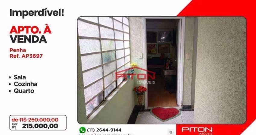Apartamento com 1 quarto à venda na Rua Coronel Meireles, 484, Penha, São Paulo