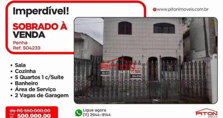 Sobrado - Penha - São Paulo/SP