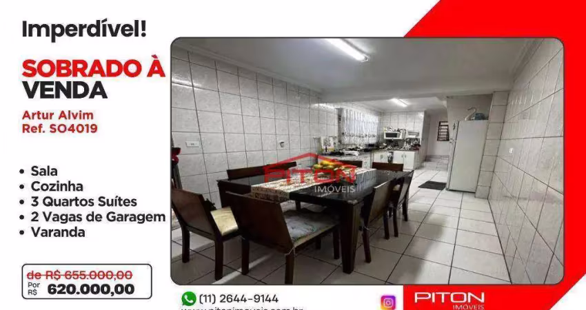 Casa com 3 quartos à venda na Rua Agenor Rocha, 119, Artur Alvim, São Paulo
