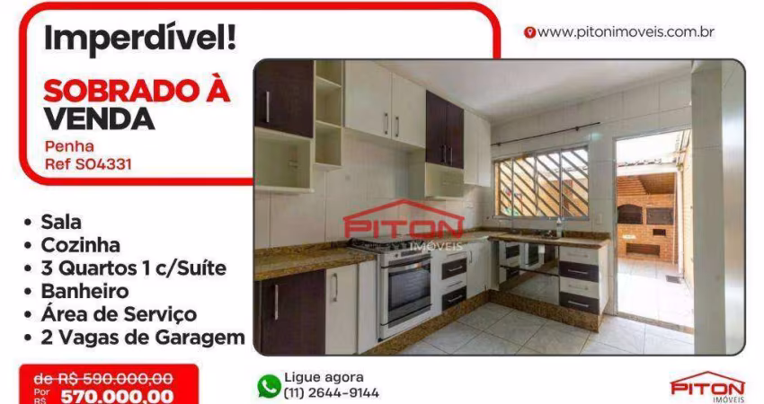 Sobrado Frontal - Penha - São Paulo/SP