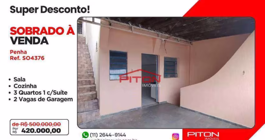 Casa com 3 quartos à venda na Rua Maria das Dores, 105, Penha, São Paulo