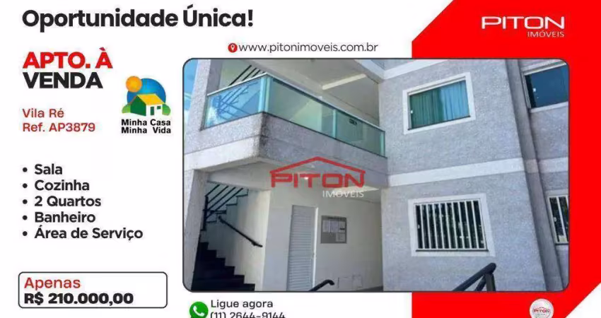Apartamento com 2 quartos à venda na Rua Neá, 801, Vila Ré, São Paulo