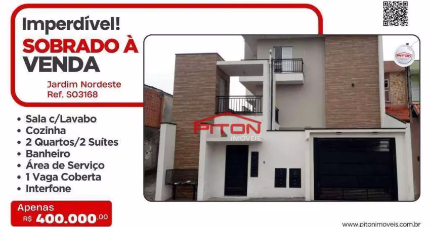 Sobrado com 2 dormitórios à venda, 65 m² por R$ 345.000,00 - Jardim Nordeste - São Paulo/SP