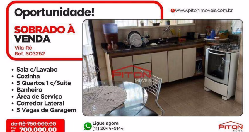 Sobrado - Vila Ré - São Paulo/SP