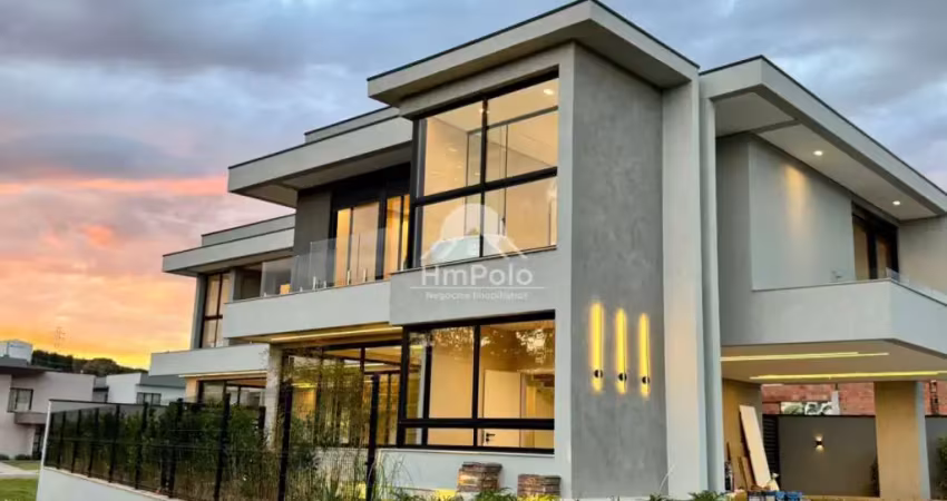 Casa nova com 3 suítes 6 banheiros 4 vagas a venda no swiss park em campinas-sp