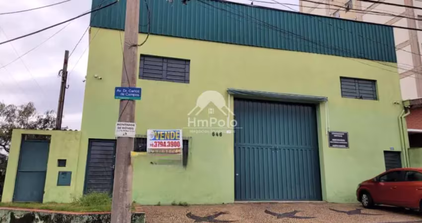Barracão para venda com 392 m², zm2 na vila industrial em campinar/sp