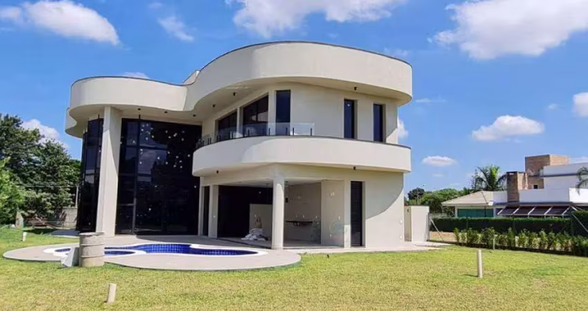 Casa à venda em cabreuva, jacaré, com 4 suítes, com 380 m², portal japy golf club