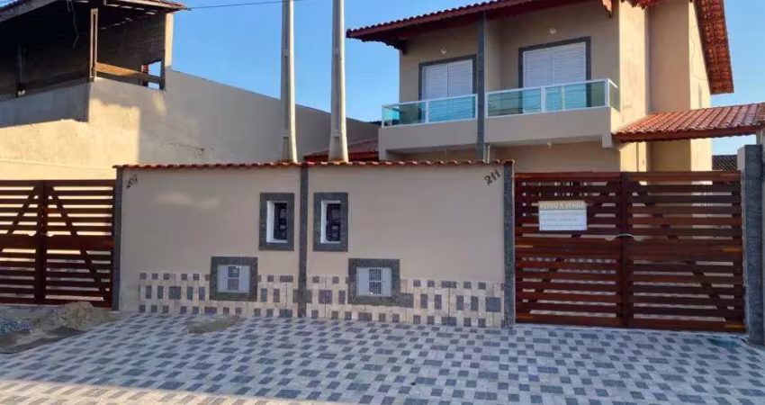 Sobrado à venda em itanhaém, são pedro, com 2 quartos, com 87.07 m²
