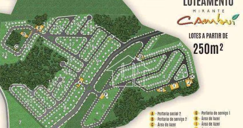 Terreno à venda, 250 m² por R$ 410.000,00 - mirante cambui - São José dos Campos/SP