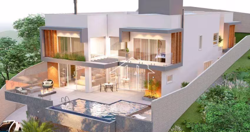 Casa com 4 dormitórios à venda, 446 m² por r$ 6.000.000,00 - condomínio reserva do paratehy - são josé dos campos/sp