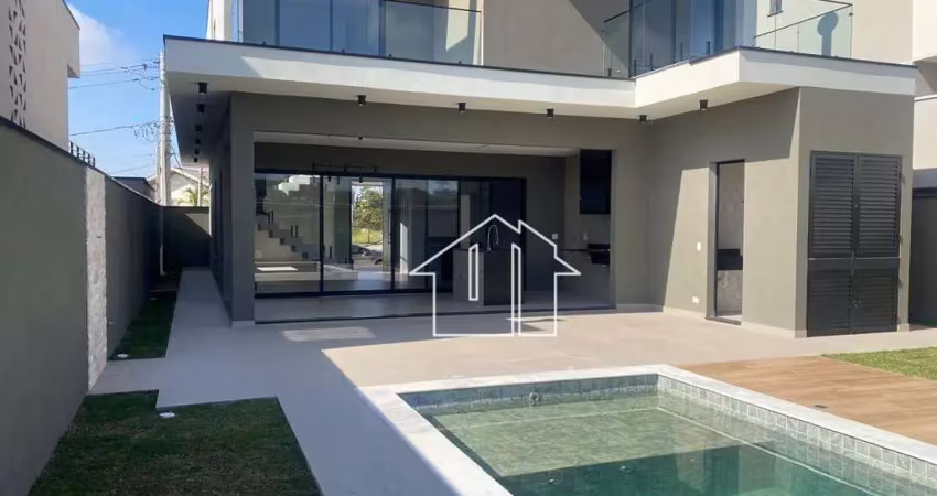 Casa cond, verana, 235m², 3 suítes, piscina, quintal gramado, 4 vagas