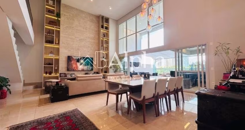 Apartamento duplex semi mobiliado a venda no Condomínio The Lake Gramercy Park em Alphaville - SP