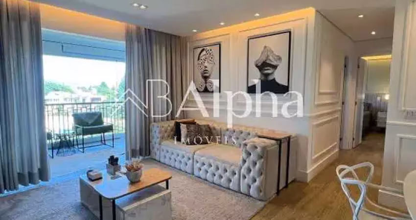 Apartamento mobiliado para locação no condomínio alpha park em alphaville - sp