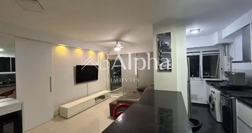 Apartamento à venda em Barueri-SP, Sítio Tamboré Alphaville: 1 quarto, 1 sala, 1 banheiro, 1 vaga, 50m² de área.