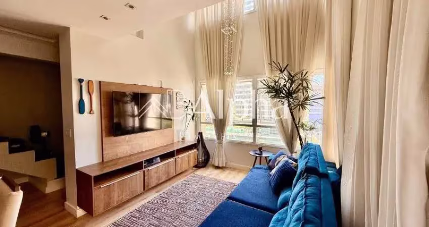 Apartamento duplex mobiliado para locação e venda no condomínio alpha park em alphaville - sp