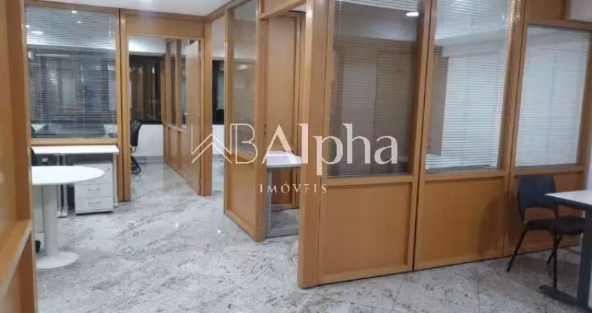 Sala comercial mobiliada para locação no edifício eagle point em alphaville - sp