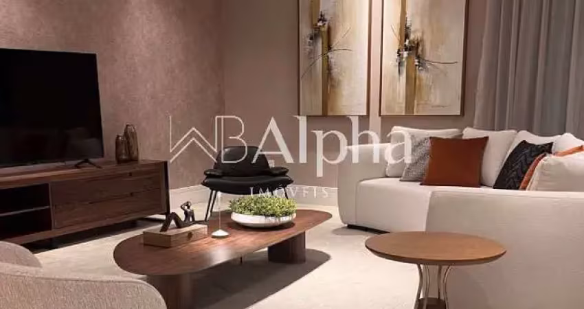 Apartamento mobiliado para locação e venda no condomínio canvas em alphaville - sp