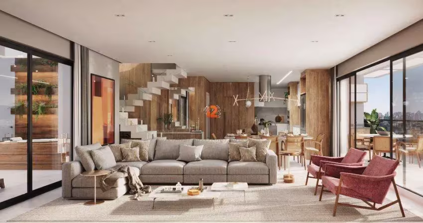 Cobertura à venda em curitiba, alto da xv, com 3 suítes, com 203.33 m²