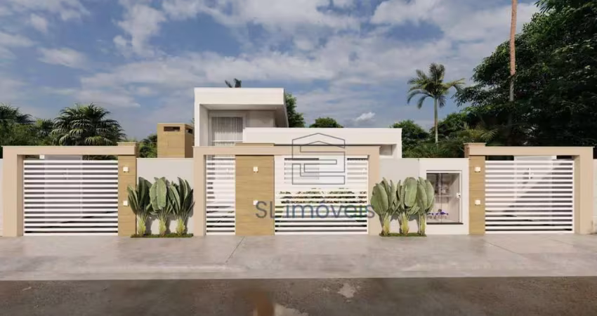 Casa linear com 3 quartos à venda no bairro mariléa, rio das ostras