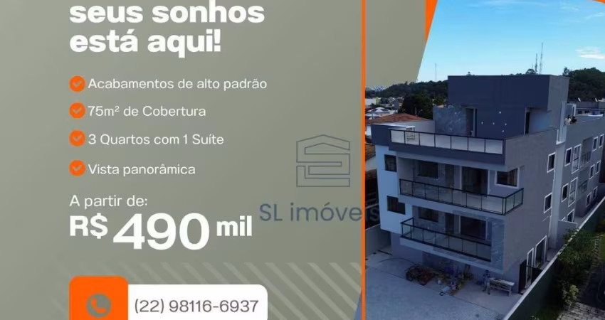 Cobertura com 3 dormitórios à venda, 155 m² por R$ 490.000,00 - Costazul - Rio das Ostras/RJ