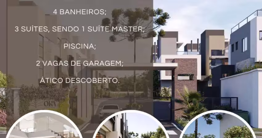 Casa em condomínio fechado com 3 quartos à venda na Rua Amadeu Assad Yassim, Bacacheri, Curitiba