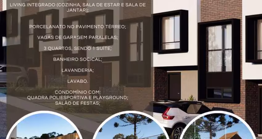 Casa em condomínio fechado com 3 quartos à venda na Rua Amália Túlio Costa, Santa Felicidade, Curitiba
