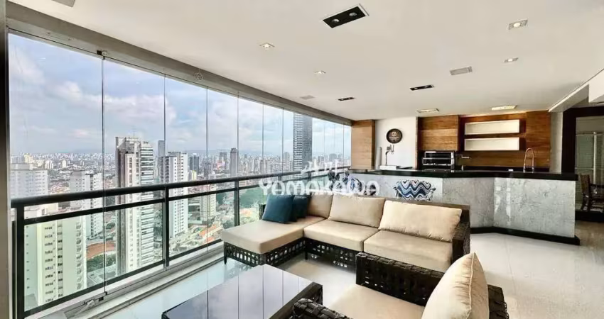 Cobertura com 3 dormitórios à venda, 348 m² por r$ 5.000.000,00 - jardim anália franco - são paulo/sp