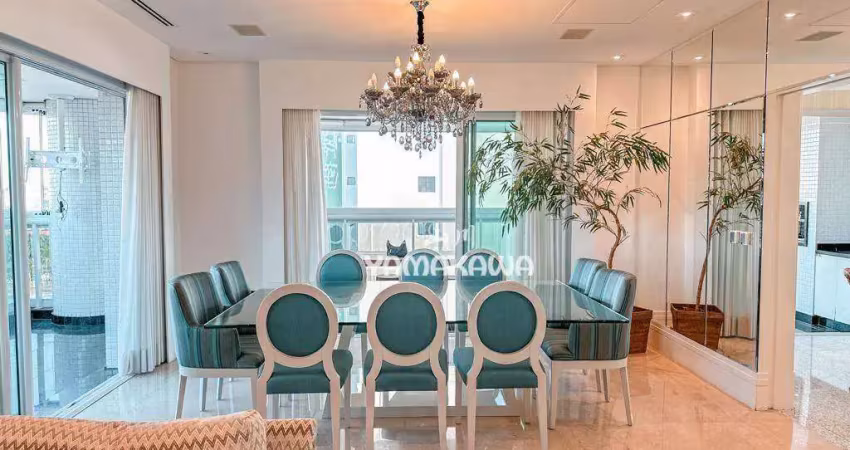 Apartamento com 3 dormitórios à venda, 330 m² por r$ 4.200.000,00 - jardim anália franco - são paulo/sp