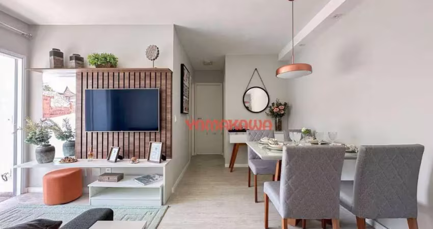 Apartamento com 2 dormitórios à venda, 53 m² por r$ 350.000,00 - ponte rasa - são paulo/sp