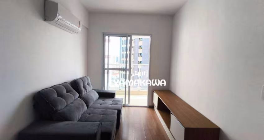 Apartamento com 1 dormitório para alugar, 50 m² por R$ 3.900,00/mês - Jardim Anália Franco - São Paulo/SP