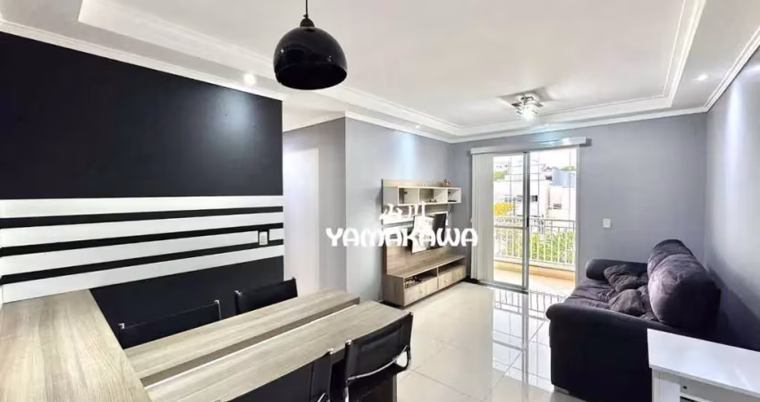 Apartamento com 3 dormitórios para alugar, 76 m² por r$ 6.501,88/ano - jardim anália franco - são paulo/sp