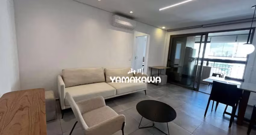 Apartamento com 1 dormitório para alugar, 57 m² por r$ 6.400,00/mês - tatuapé - são paulo/sp