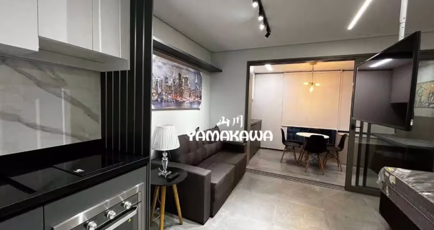 Apartamento com 1 dormitório para alugar, 36 m² por r$ 4.615,00/mês - tatuapé - são paulo/sp