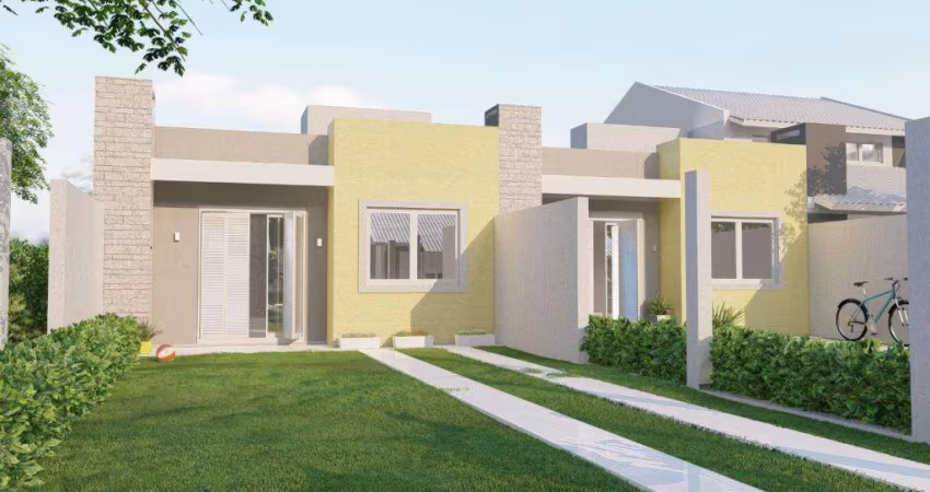 Casa 02 Dorm à venda no Bairro CAPÃO NOVO com 65 m² de área privativa - 2 vagas de garagem