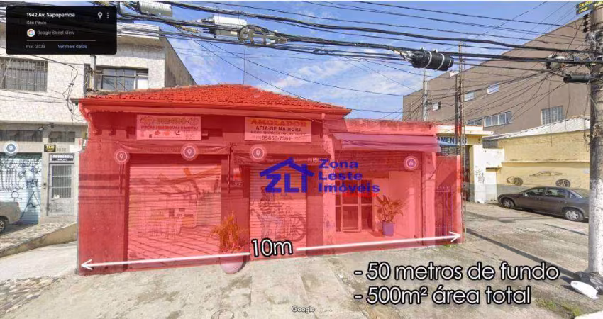 Terreno à venda, 500 m² por R$ 1.600.000,00 - Vila Ivone - São Paulo/SP