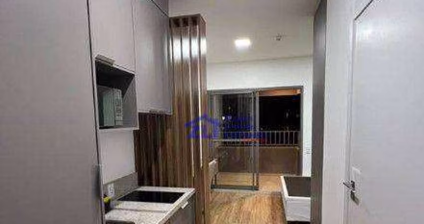 Apartamento com 1 dormitório para alugar, 27 m² na  Chácara Seis de Outubro - São Paulo/SP