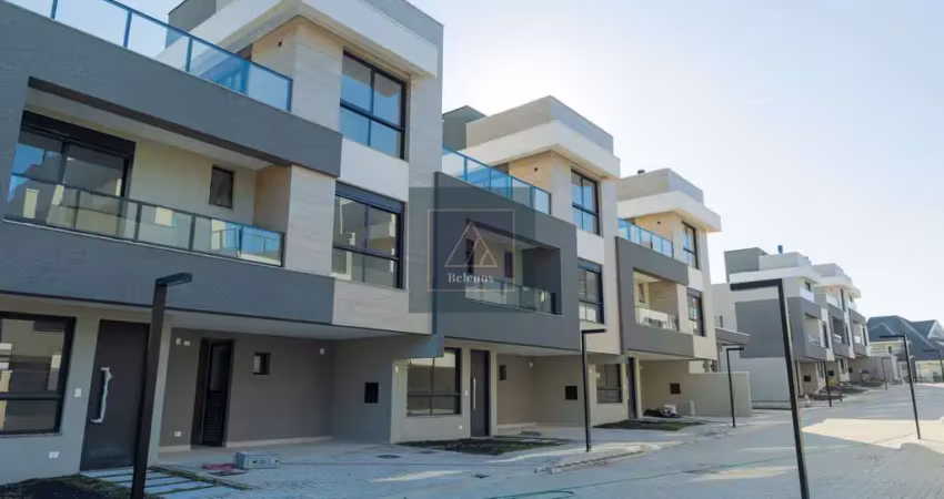 SANTA FELICIDADE - Sobrado em Condomínio Fechado. 3 suítes. 2 vagas. 169 m² privativos. ENTREGA: Junho/25.