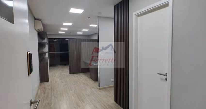 Sala comercial com 42m² para locação em Valongo-Santos-SP