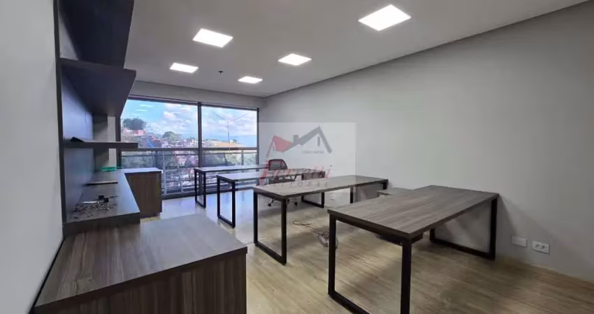 Sala comercial com 42m² para locação em valongo-santos-sp