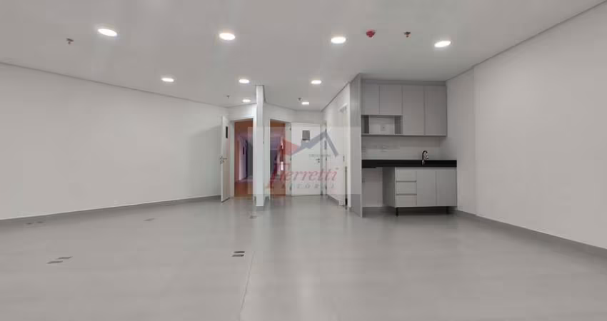 Sala comercial com 111m²  Em edifício em Valongo, Santos/SP