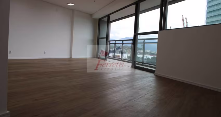 Sala comercial com 70,34m² para locação em edifício em Valongo, Santos/SP