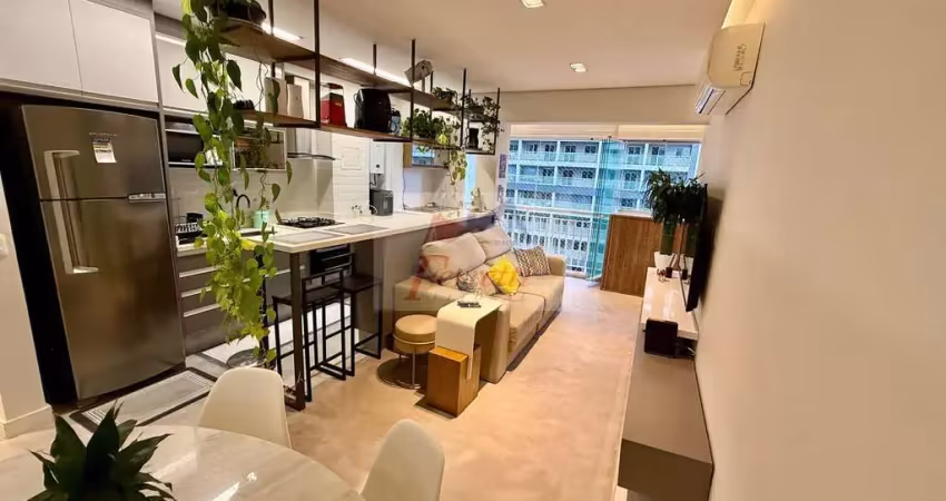 Apartamento com 1 dormitório ao lado da unifesp  em vila matias, santos/sp